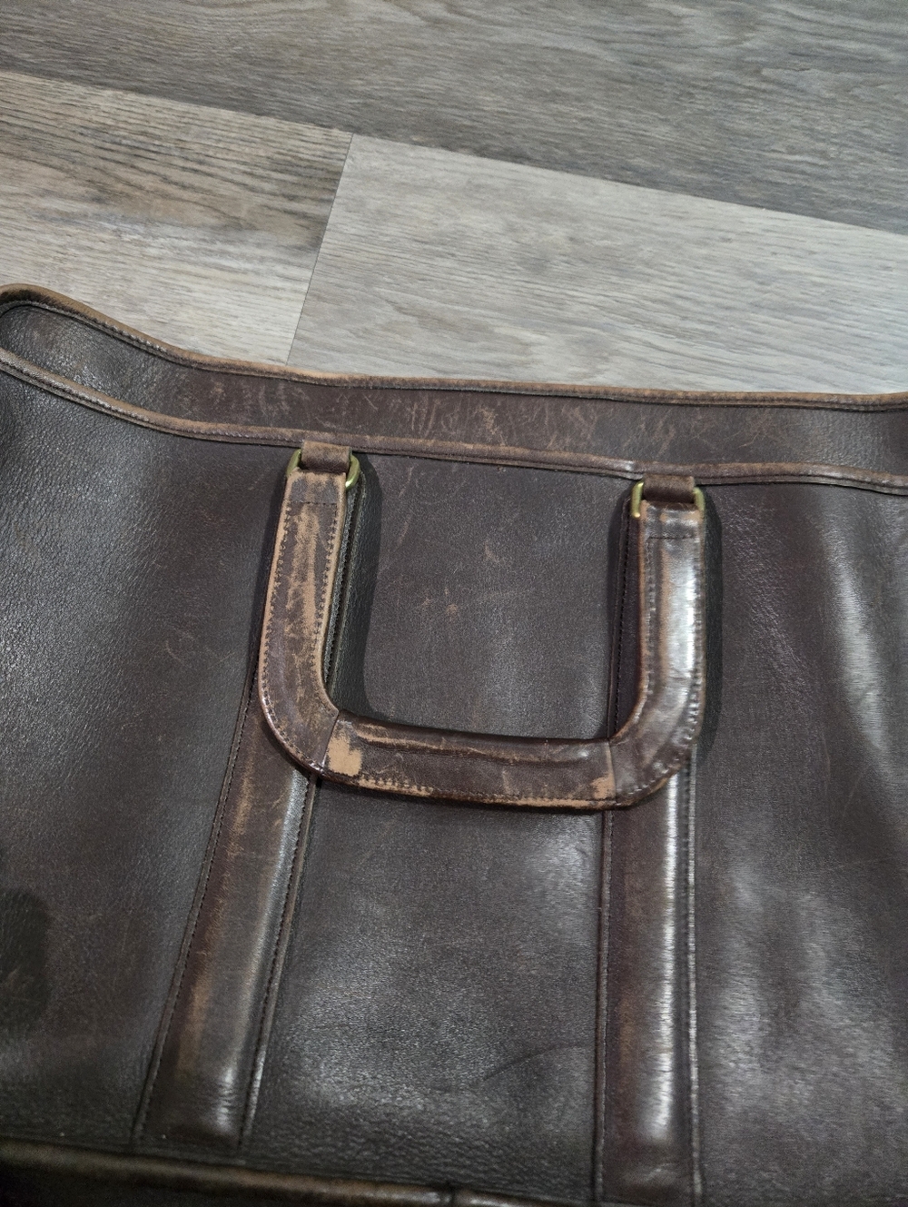 Vintage 1998 Coach Embassy Briefcase 5296 Brown Leather Laptop Bag - Made in USA - Picture 4 of 13